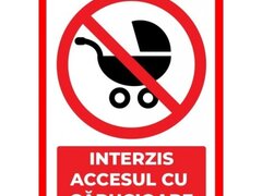 Placuta interzis accesul cu carucioare